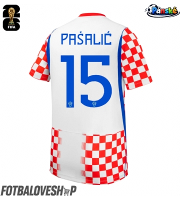 Chorvatsko Mario Pasalic #15 Domácí Dres MS 2026 Krátký Rukáv